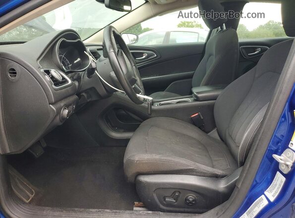 1C3CCCAB2GN115285 2016 CHRYSLER 200 Blue წინა სალონის ხედი