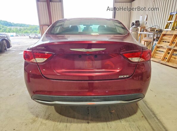 1C3CCCAB2GN127906 2016 CHRYSLER 200 Red Rear view