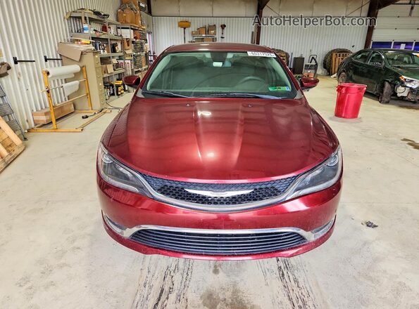 1C3CCCAB2GN127906 2016 CHRYSLER 200 Red Front view