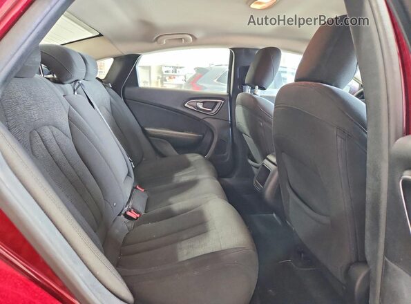 1C3CCCAB2GN127906 2016 CHRYSLER 200 Red Rear seats view