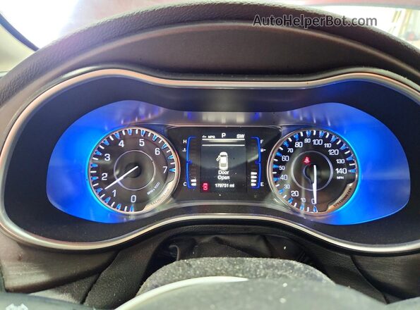 1C3CCCAB2GN127906 2016 CHRYSLER 200 Red Instrument cluster view