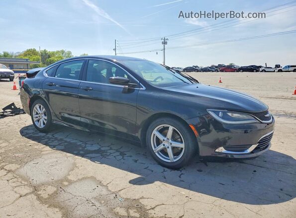 1C3CCCAB2GN144771 2016 CHRYSLER 200 Черный Передняя правая четверть