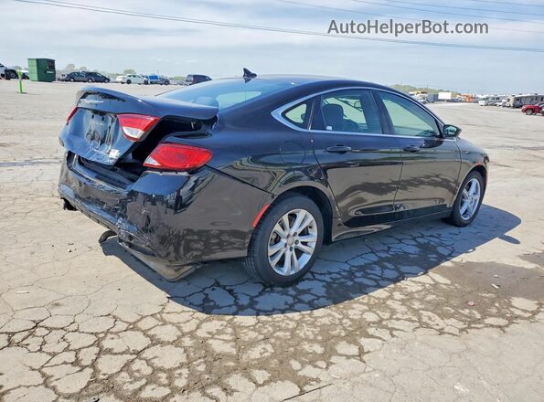 1C3CCCAB2GN144771 2016 CHRYSLER 200 Черный Задняя правая четверть