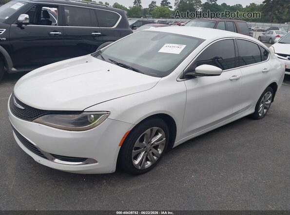 1C3CCCAB3GN144987 2016 CHRYSLER 200 White წინა მარცხენა ხედი სამი მეოთხედიდან