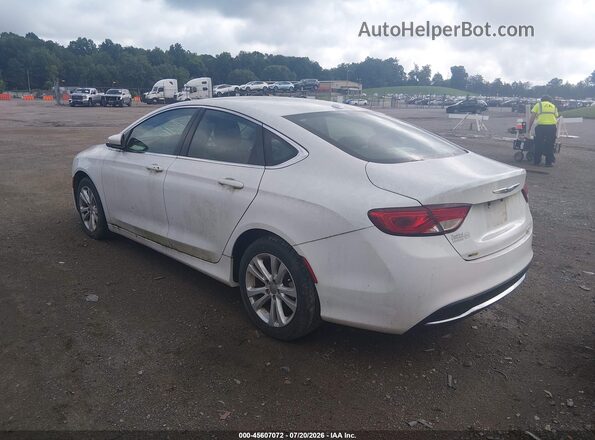 1C3CCCAB3GN154581 2016 CHRYSLER 200 White Trasero izquierdo
