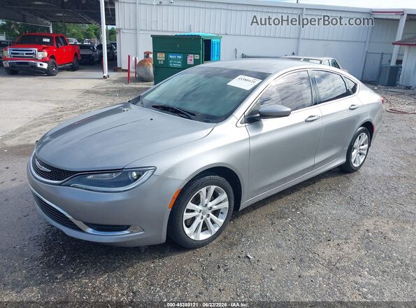 1C3CCCAB3GN169727 2016 CHRYSLER 200 Серебряный Передняя левая четверть