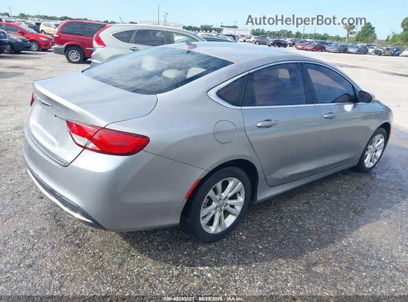 1C3CCCAB3GN169727 2016 CHRYSLER 200 Серебряный Задняя правая четверть