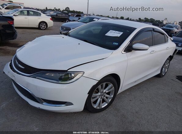 1C3CCCAB3HN511825 2017 CHRYSLER 200 White წინა მარცხენა ხედი სამი მეოთხედიდან