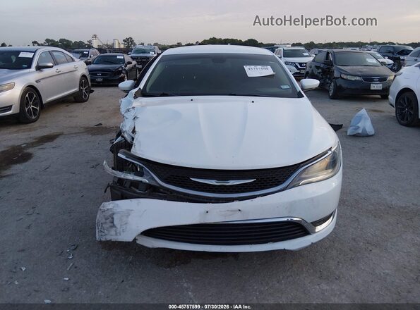 1C3CCCAB3HN511825 2017 CHRYSLER 200 White ხელსაწყოთა პანელის ხედი