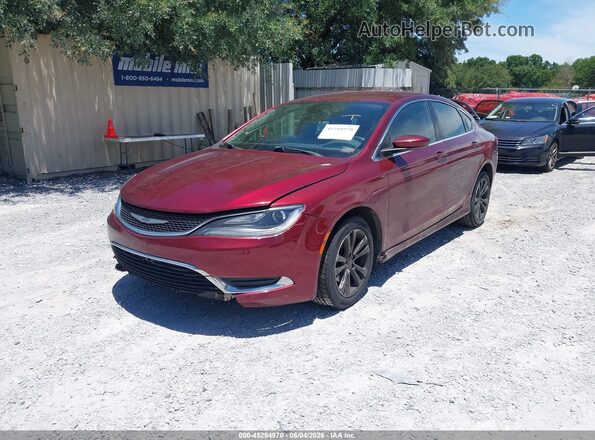 1C3CCCAB4GN112016 2016 CHRYSLER 200 Red Vista tres cuartos delantera izquierda
