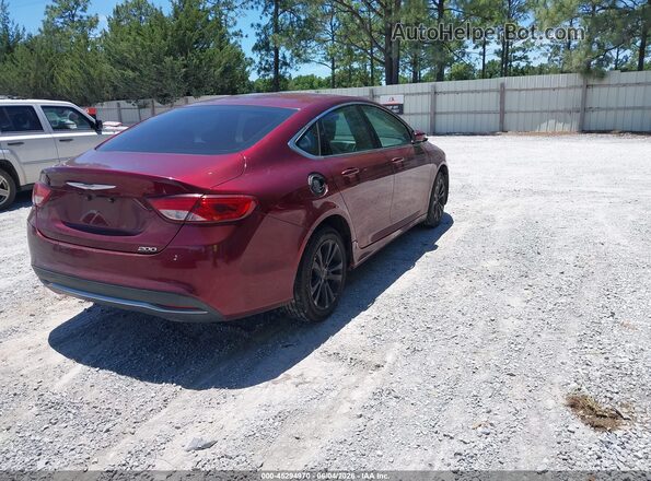 1C3CCCAB4GN112016 2016 CHRYSLER 200 Red Trasero derecho