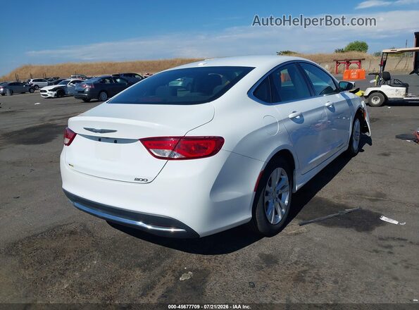 1C3CCCAB4GN154203 2016 CHRYSLER 200 White Tył prawy