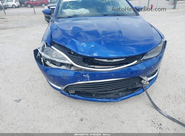 1C3CCCAB4GN162768 2016 CHRYSLER 200 Blue წინა ხედი