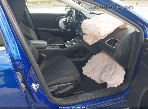 1C3CCCAB4GN162768 2016 CHRYSLER 200 Blue წინა სალონის ხედი