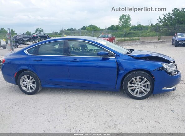 1C3CCCAB4GN162768 2016 CHRYSLER 200 Blue უკანა სალონის ხედი