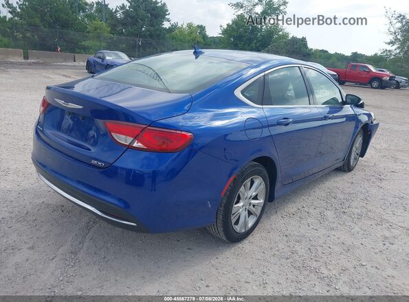 1C3CCCAB4GN162768 2016 CHRYSLER 200 Blue უკანა მარჯვენა