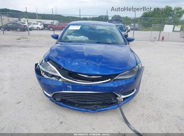 1C3CCCAB4GN162768 2016 CHRYSLER 200 Blue ხელსაწყოთა პანელის ხედი