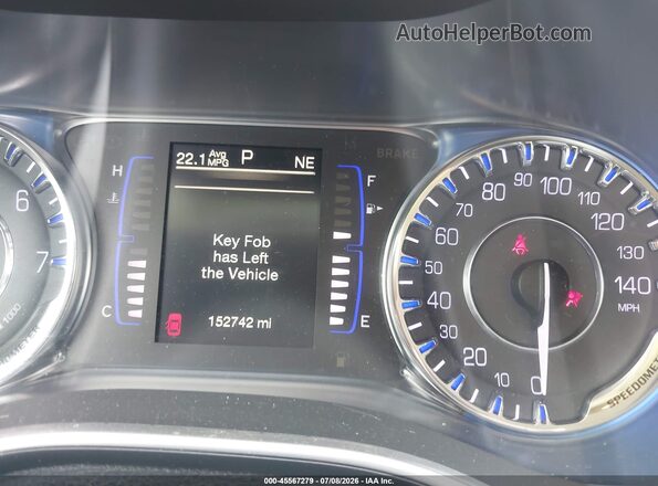 1C3CCCAB4GN162768 2016 CHRYSLER 200 Blue უკანა სავარძლების ხედი