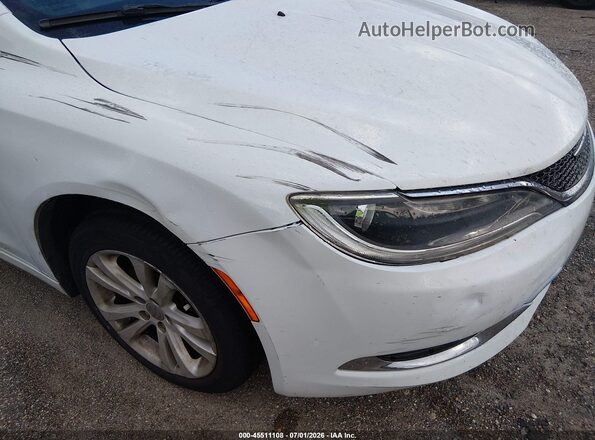 1C3CCCAB4GN175908 2016 CHRYSLER 200 White Вид спереду