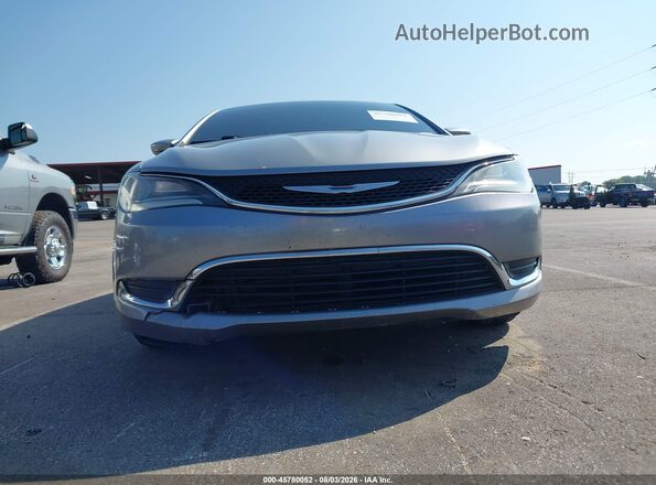 1C3CCCAB4GN176752 2016 CHRYSLER 200 Silver Вид спереду
