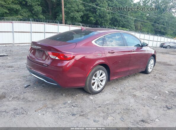 1C3CCCAB4HN505354 2017 CHRYSLER 200 Burgundy Հետևի աջ