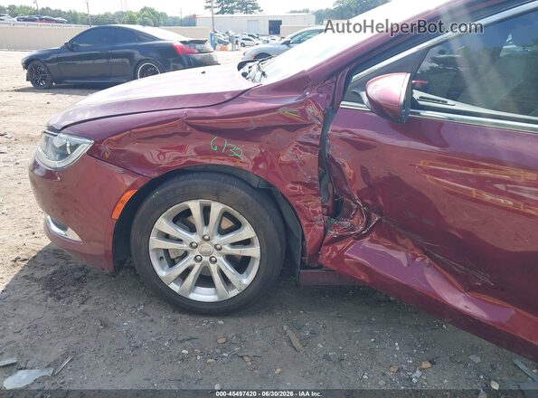 1C3CCCAB4HN505354 2017 CHRYSLER 200 Burgundy Դիմացի տեսք
