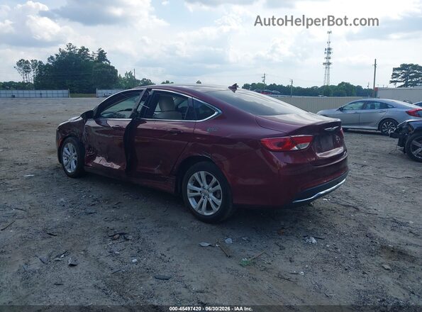 1C3CCCAB4HN505354 2017 CHRYSLER 200 Burgundy Հետևի ձախ