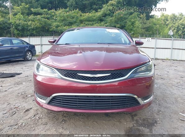 1C3CCCAB4HN505354 2017 CHRYSLER 200 Burgundy Սարքավորումների վահանակի տեսք