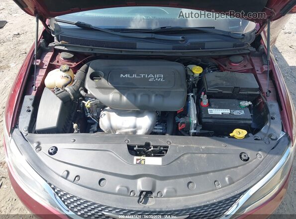 1C3CCCAB4HN505354 2017 CHRYSLER 200 Burgundy Հետևի տեսք