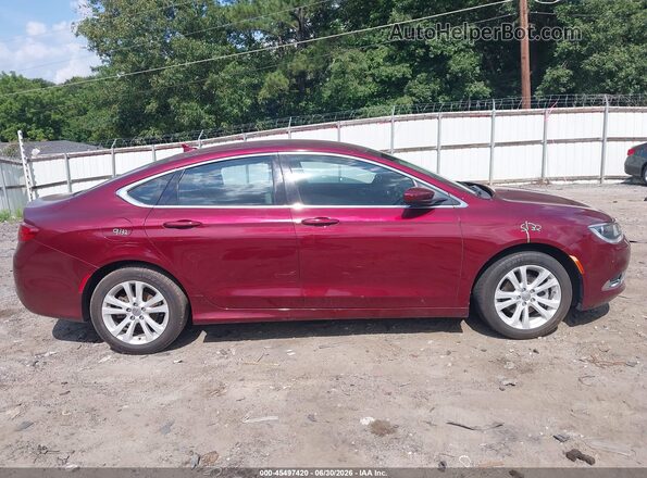 1C3CCCAB4HN505354 2017 CHRYSLER 200 Burgundy Սալոնի հետևի տեսք
