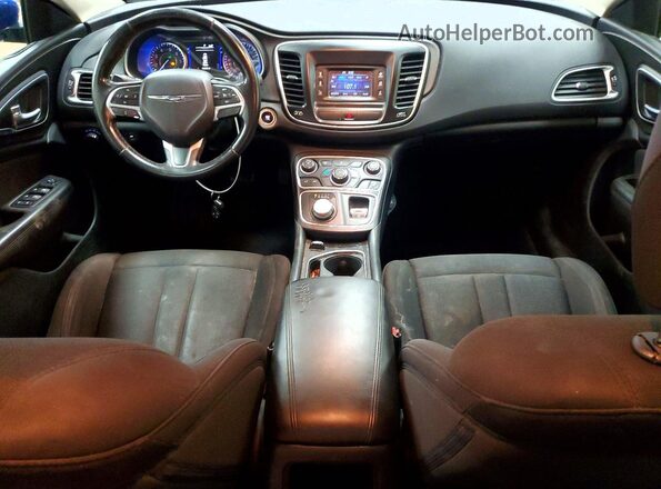 1C3CCCAB5GN105902 2016 CHRYSLER 200 Blue წინა პანელის ხედი