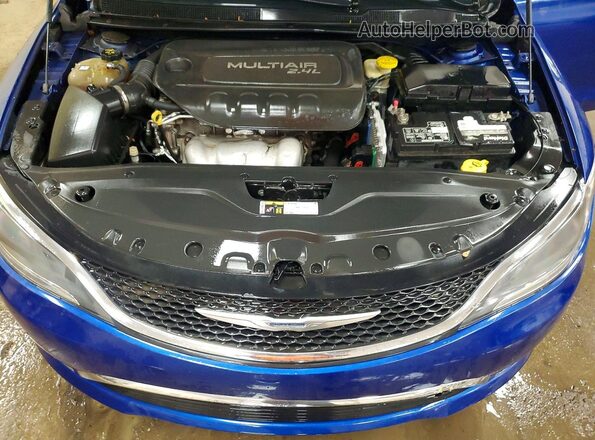 1C3CCCAB5GN105902 2016 CHRYSLER 200 Blue უკანა სალონის ხედი