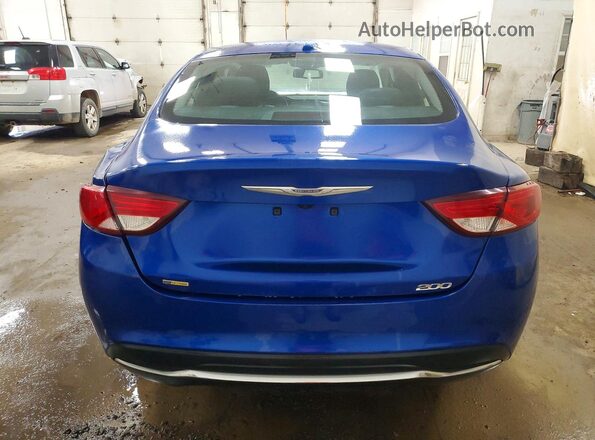 1C3CCCAB5GN105902 2016 CHRYSLER 200 Blue უკანა ხედი