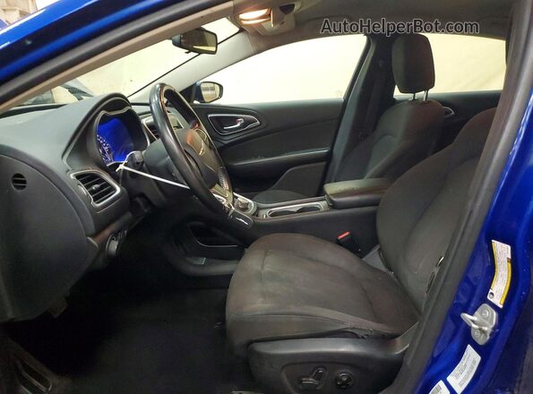1C3CCCAB5GN105902 2016 CHRYSLER 200 Blue წინა სალონის ხედი