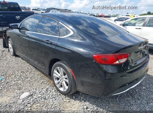 1C3CCCAB5GN133666 2016 CHRYSLER 200 Черный Задняя левая четверть
