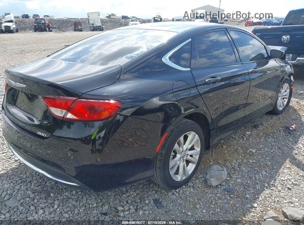 1C3CCCAB5GN133666 2016 CHRYSLER 200 Черный Задняя правая четверть
