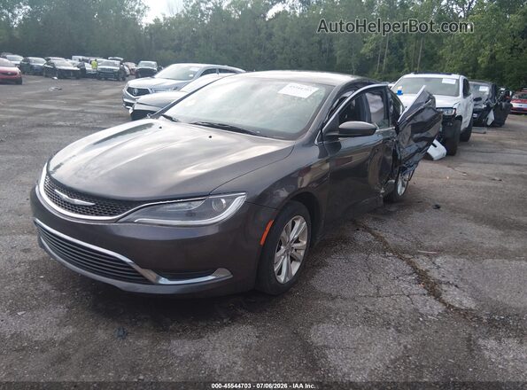 1C3CCCAB5GN176646 2016 CHRYSLER 200 Серый Передняя левая четверть