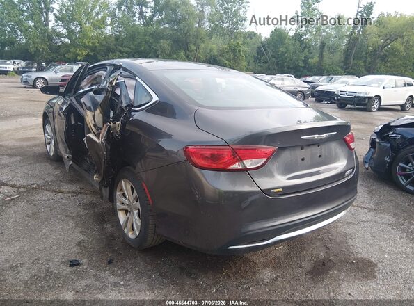 1C3CCCAB5GN176646 2016 CHRYSLER 200 Серый Задняя левая четверть