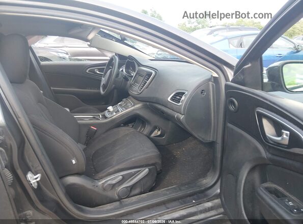 1C3CCCAB5GN176646 2016 CHRYSLER 200 Серый Вид салона спереди