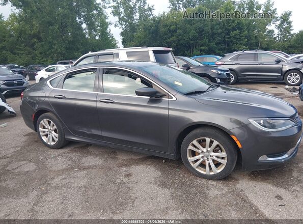 1C3CCCAB5GN176646 2016 CHRYSLER 200 Серый Вид задней части салона