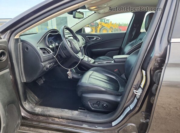 1C3CCCAB5HN511955 2017 CHRYSLER 200 Charcoal Widok wnętrza z przodu