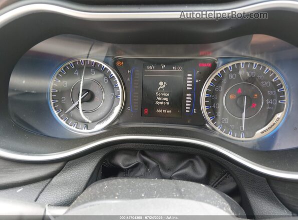 1C3CCCAB6GN105021 2016 CHRYSLER 200 Burgundy Հետևի նստատեղերի տեսք