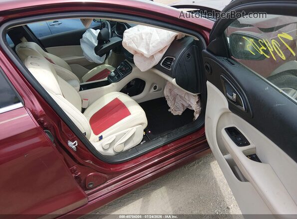 1C3CCCAB6GN105021 2016 CHRYSLER 200 Burgundy Սալոնի դիմացի տեսք