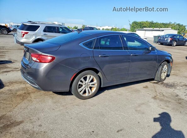 1C3CCCAB6GN123602 2016 CHRYSLER 200 Gray Trasero derecho
