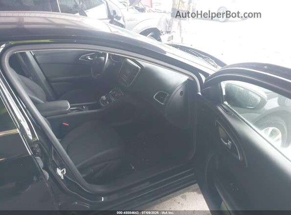 1C3CCCAB6GN131862 2016 CHRYSLER 200 Black Widok wnętrza z przodu