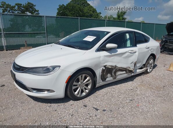 1C3CCCAB6GN154249 2016 CHRYSLER 200 White Առջևի ձախ երեք քառորդ տեսարան