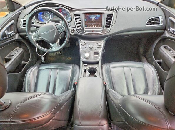 1C3CCCAB6GN191236 2016 CHRYSLER 200 Бордовый Вид панели приборов