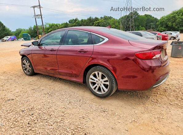 1C3CCCAB6GN191236 2016 CHRYSLER 200 Бордовый Задняя левая четверть