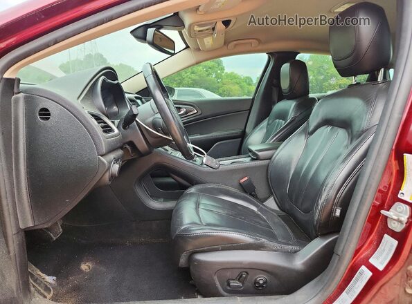 1C3CCCAB6GN191236 2016 CHRYSLER 200 Бордовый Вид салона спереди