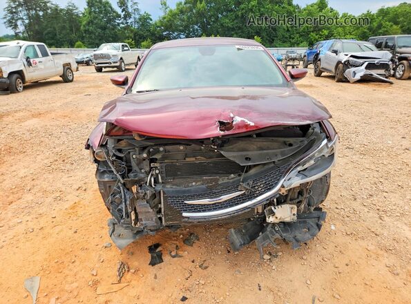 1C3CCCAB6GN191236 2016 CHRYSLER 200 Бордовый Вид спереди